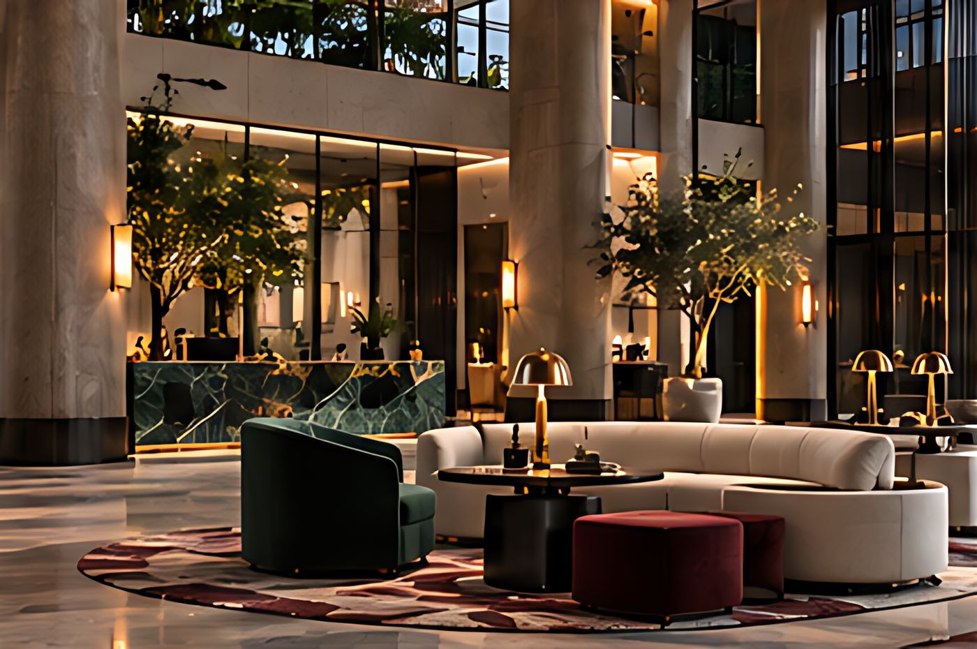Hotel lobby