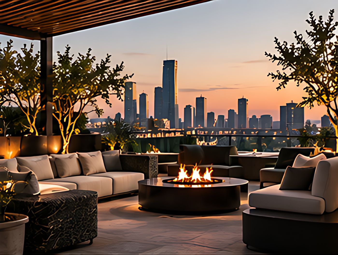 Rooftop lounge